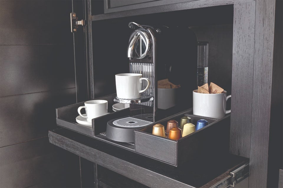 In-room Nespresso machine